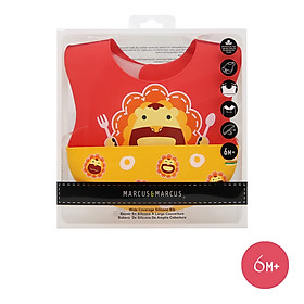 Yếm silicon ăn dặm cổ dán cho bé Marcus & Marcus, từ 6 tháng