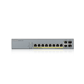Mua Switch PoE Zyxel GS1350-12HP:    8port PoE 1Gb + 2port uplink SFP/RJ45 -  Hàng Chính Hãng