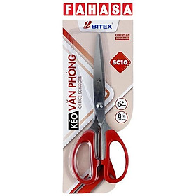 Kéo Văn Phòng 215 mm - Bitex SC10 - Màu Đỏ