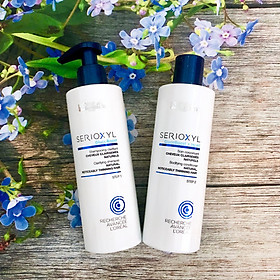 Bộ dầu gội xả cho tóc thưa mảnh rụng L'oreal Serioxyl GlucoBoost Natural Noticeably Thinning hair 250ml