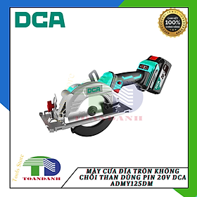 MÁY CƯA ĐĨA TRÒN KHÔNG CHỔI THAN DÙNG PIN 20V DCA ADMY125DM