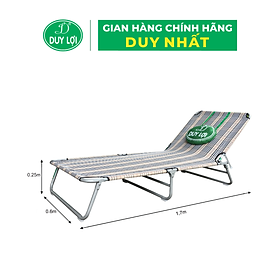 GHẾ - GIƯỜNG XẾP  DUY LỢI THÉP CỠ NHỎ (QUÀ TẶNG 10 MÓC ÁO KÉP NHỰA CAO CẤP DUY LỢI)