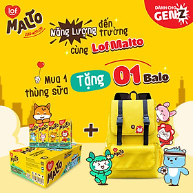 Lof Malto sữa lúa mạch hương SôCôLa bạc hà thùng 48 hộp x 180ml