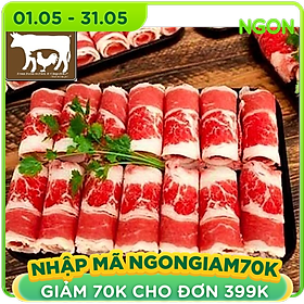 Chỉ Giao HCM - Thịt Ba chỉ bò Mỹ 1,5-2 li nhúng lẩu- US Beef Short Plate -