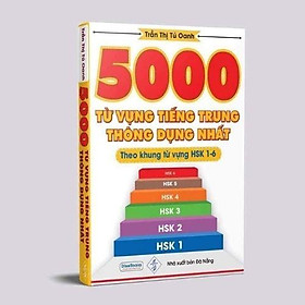 Hình ảnh Sách - 5000 từ vựng tiếng Trung thông dụng nhất theo khung từ vựng HSK 1-6