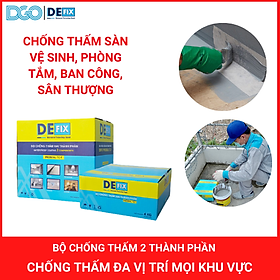 Chất chống thấm 2 thành phần DEFIX PROSEAL TC-1, chống thấm sàn vệ sinh, buồng tắm,..