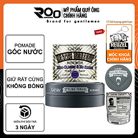 Hình ảnh Sáp Tạo Kiểu Tóc Cứng Không Bóng Gatsby Styling Pomade Retro Matte 75g - Tặng móc khoá chính hãng