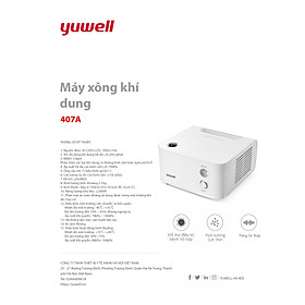 Máy xông khí dung Yuwell 407A - Xông mũi họng cho trẻ em và người lớn.