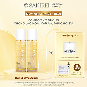 Combo 2 Xịt dưỡng NMN và HA chống lão hóa, giúp cấp ẩm và phục hồi da Sakirei NMN Revitalize Treatment Spray 150ml