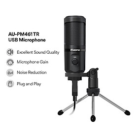 Mua Micro Thu Âm Cao Cấp CV MAONO AU-PM461TR  Độ Nhậy Cao  Chống ồn thông minh  Đầu thu điện tử 14mm  Chất lượng âm thanh Hifi chuyên nghiệp - Hàng chính hãng