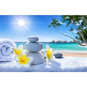 Mua Tranh trang trí Spa phủ kim sa dán tường HUD1678 nhiều kích thước