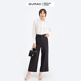 Quần tây nữ ống suông xẻ lai GUMAC QB617