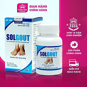Viên uống SolGout hỗ trợ làm giảm Gút, giảm sưng đau khớp, giảm acid uric trong máu