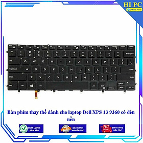 Bàn phím thay thế dành cho laptop Dell XPS 13 9360 có đèn nền - Hàng Nhập Khẩu