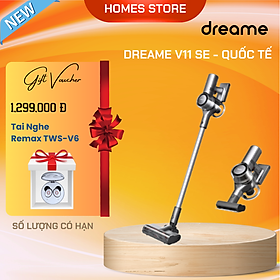 Máy Hút Bụi Không Dây Cầm Tay DREAME V11 SE Gồm Bộ Lọc HEPA 5 Lớp Lực Hút Cực Khủng 24.000 Pa Công Suất 450 W - Hàng Chính Hãng