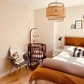 Mua Đèn tre mắt cáo ba tầng  đèn mây tre decor nhà cửa  nhà hàng