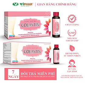 Combo 30 Ngày Nước Uống SÁNG ĐẸP DA COLASTIN, Elastin Marine - Nano Collagen Nhập Khẩu, Giúp Da Căng Mịn, Giảm Khô Da, Nhăn Da, Nám Da, Chống Lão Hoá Da, Đẹp Tóc Móng