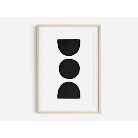 Tranh treo tường | Tranh nghệ thuật trừu tượng - sun and moon, minimalist, modern decor,home decor, boho prints