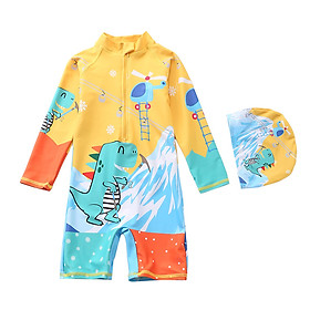 ĐỒ BƠI LIỀN THÂN CHO TRẺ EM HÌNH DỄ THƯƠNG KÈM MŨ