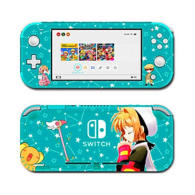 Mua Skin decal dán Nintendo Switch Lite mẫu Cardcaptor Kinomoto Sakura Blue (dễ dán  đã cắt sẵn)