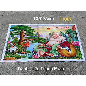 Mua (Đã thêu) Tranh thêu chữ thập thành phẩm phật di lạc 135*75 cm