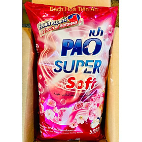 Bột Giặt PAO SUPER 5kg Thái Lan Chính Hãng - Trắng sáng cực kỳ và sạch hơn - hương thơm êm dịu tươi mát
