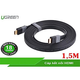Cáp HDMI Dẹt 1,5M Ugreen 30109 Chính Hãng