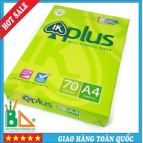 Giấy In IK Plus A4 - ĐL 70gsm 500 Tờ