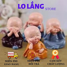 Mua Bộ Tứ Tượng 4 Không - Không Nghe - Không Thấy - Không Nói - Không Nhìn Trang trí cực đẹp nơi làm việc xinh xắn