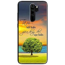 Ốp lưng in cho Xiaomi Redmi Note 8 Pro Mẫu Tâm Bất Biến