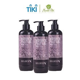 Dầu gội xả sạch gàu, kiềm dầu, mềm mượt chống gãy rụng phục hồi tóc Delofil Silky Smooth 500ml