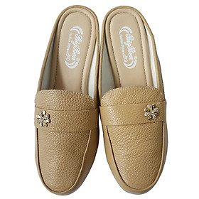 Dép Sục Nữ Da Bò Thật BIGGBEN Cao 5 Phân SBN61