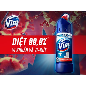 Nước tẩy bồn cầu Vim Diệt khuẩn chai 900ml