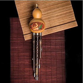 Mua Sáo Bầu Quả Thật Cao Cấp  hai thanh bè | Tặng miễn phí bao da