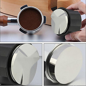 Stainless Steel Double-head Coffee Distributor Tamper Coffee Leveler Press Powder Adjustable Depth for Breville Portafilter Espresso Distribution Tool