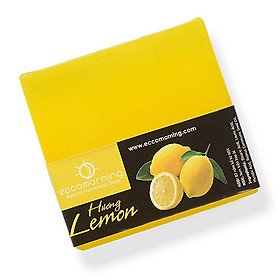 Xà Bông Thiên Nhiên Handmade eccomorning Hình Vuông Hương Chanh - Lemon Soap
