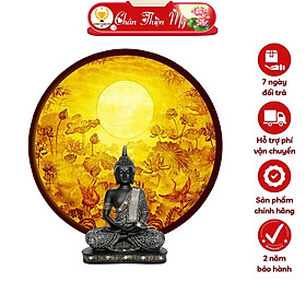Mua Đèn Thờ Hào Quang Phật Tranh Trúc Chỉ Tròn  Trang Trí Bàn Thờ  Hào Quang Trúc Chỉ Hoa Sen TC-HQ-160