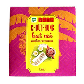 Bánh chuối phồng hạt mè TƯ BÔNG 140g