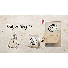 Combo Lịch 2023 - Lịch Thư Pháp Làng Mai 2023 - Thầy Có Trong Ta - Thiền sư Thích Nhất Hạnh : Lịch Treo Tường Và Lich Bàn