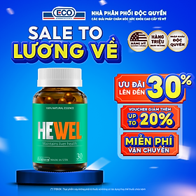 Viên Uống Bổ Gan Hewel Ecogreen Giải Độc Gan Mát Gan, Hỗ Trợ Tiêu Hóa