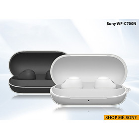 Ốp case trong suốt cho Sony WF-C700N kèm móc