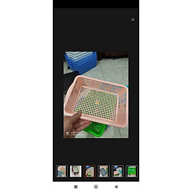 Combo 10 chiếc rổ trung chữ nhật hoa kt 33.5 x 22.5 x 7.8 cm hàng cao cấp việt nhật