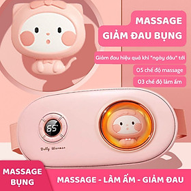 Máy Massage Làm Ấm Bụng, Đai Đeo Giảm Đau Bụng Kinh Nguyệt, Làm Ấm Tử Cung Cho Phụ Nữ Đến Kì