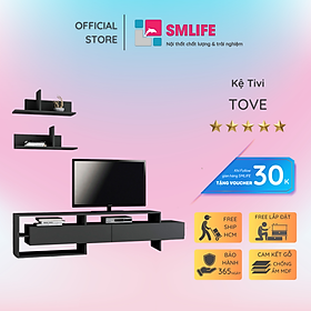 Mua Kệ Tivi gỗ hiện đại SMLIFE Tove  | Gỗ MDF dày 17mm chống ẩm | D180xR32xC42cm - Màu