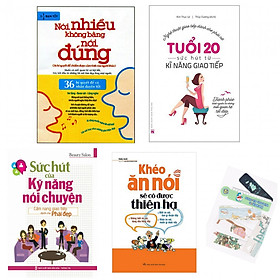 Combo Khéo Ăn Nói Sẽ Có Được Thiên Hạ ( Tái Bản ) + Sức Hút Của Kỹ Năng Nói Chuyện + Tuổi 20 - Sức Hút Từ Kỹ Năng Giao Tiếp + Nói Nhiều Không Bằng Nói Đúng - (Tặng Kèm Bookmark Yêu Thương)