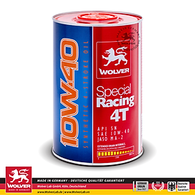Nhớt Động Cơ Xe Máy Wolver Special Racing 10W-40 SN JASO MA-2 (1 Lít)