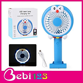 Mua Quạt Cầm Tay Pin Sạc Có Đèn Hình Ngộ Nghĩnh Cho Bé
