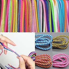Mua Lò xo quấn cáp  tai nghe chống rối và đứt 2 màu