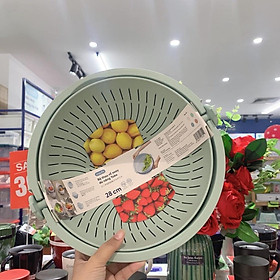 Mua Thau Rổ Nhựa  Bộ Thau Rổ Xoay Đa Năng Yoko 28 cm  Chính Hãng Inochi Nhựa PP Nguyên Sinh - Kháng Khẩu - Khử Mùi