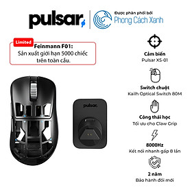 Mua Chuột không dây siêu nhẹ Pulsar Feinmann F01 Wireless Magnesium First Edition Black  LTD 5000  - Hàng Chính Hãng